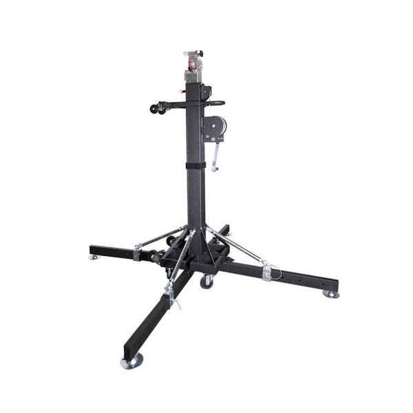 18FT HEAVY DUTY CRANK STAND W/OUTRIGGERS - MAX LOAD 440LBS.